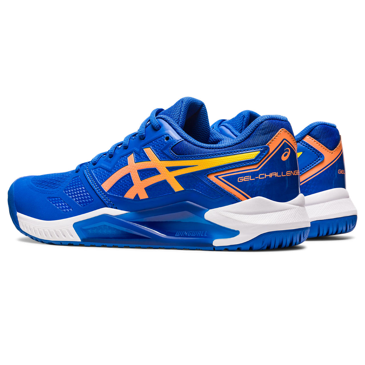 たば　0503 Asics Gel-challenger 13 Erkek Lacivert Turuncu Tenis Ayakkabısı