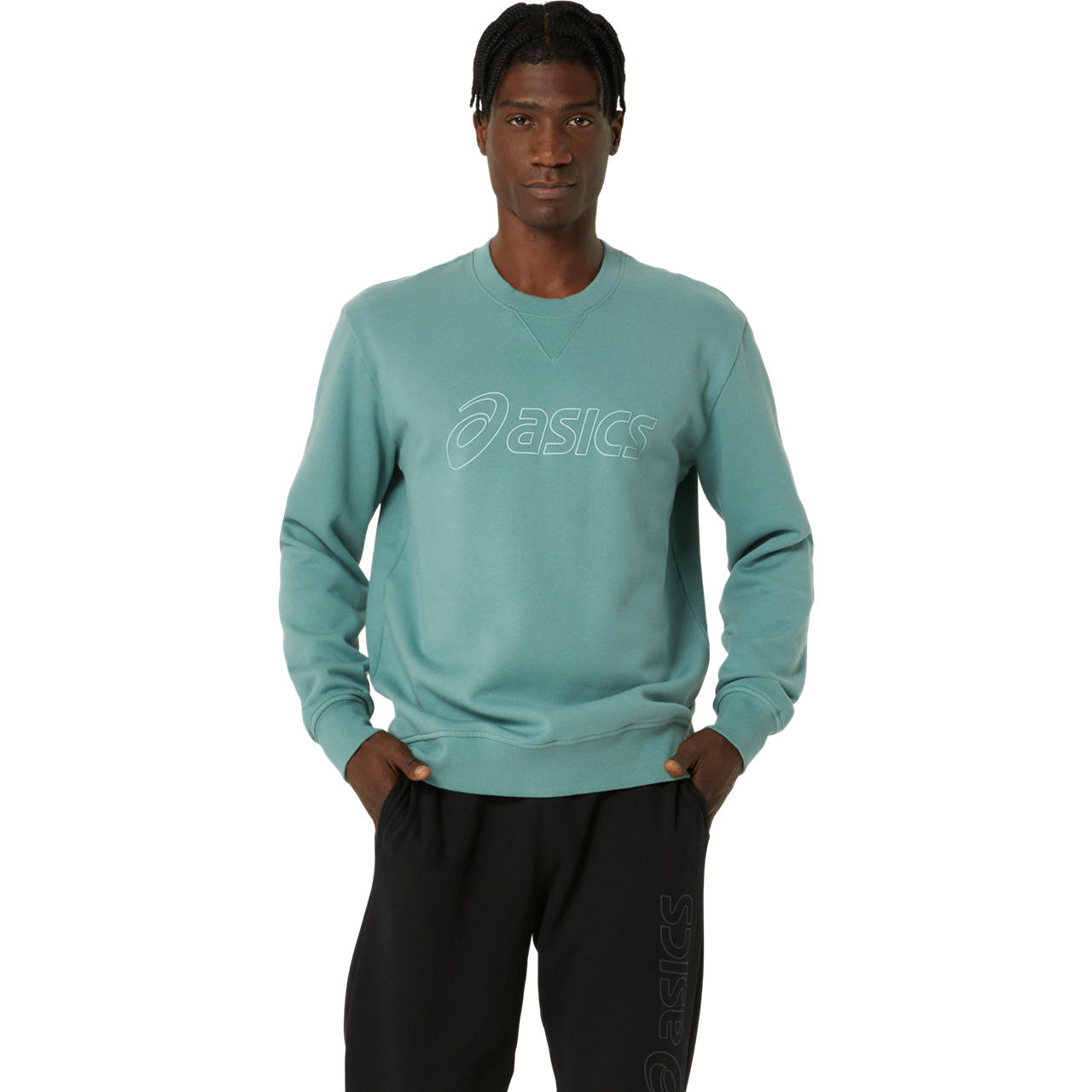 Asics Sweatshirt Erkek Ye il Sweatshirt 2031E192 302