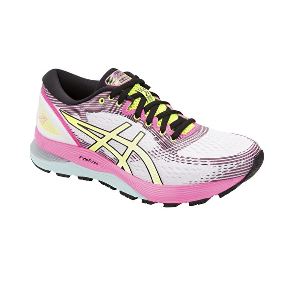Asics Gel Nimbus 21 Sp Kad n Beyaz Pembe Ko u Ayakkab s 1012A502 100