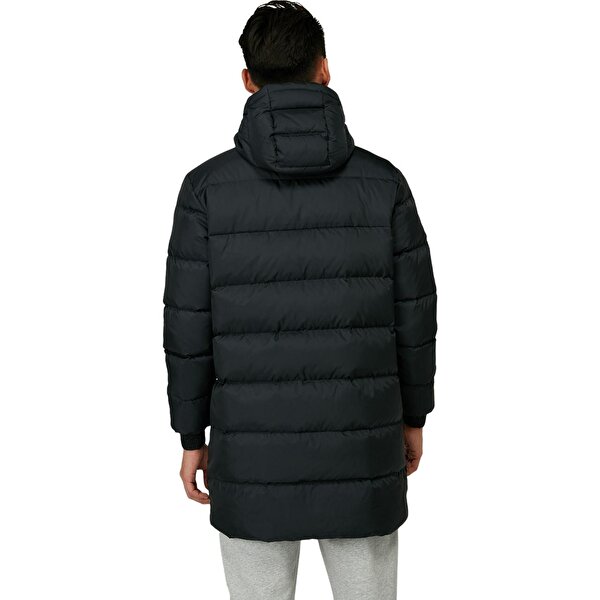 Asics tiger logo tape long down jacket hot sale