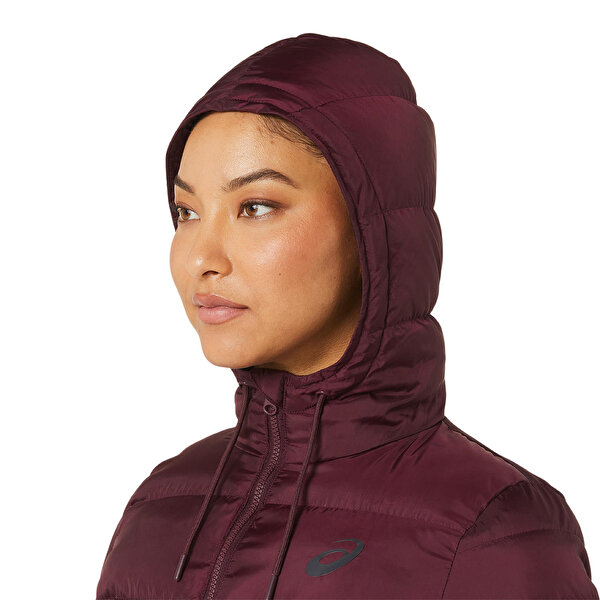 Asics tiger logo tape long top down jacket