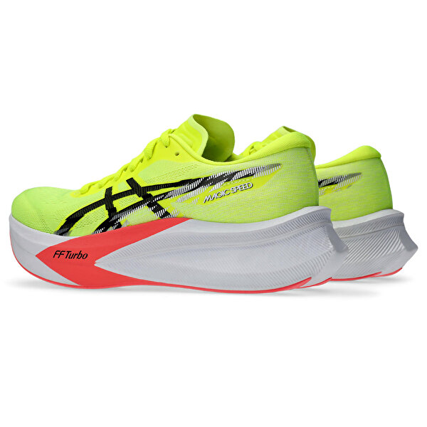 Asics Magic Speed 4 Kadın Yeşil Kırmızı Koşu Ayakkabısı 1012B676-750-3