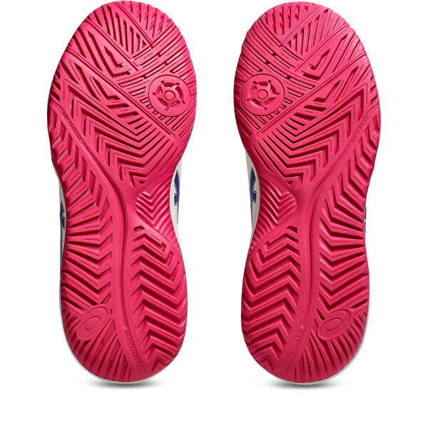 Asics Gel-dedicate 8 Kadın Beyaz-mavi Tenis Ayakkabısı 1042A237-105-5