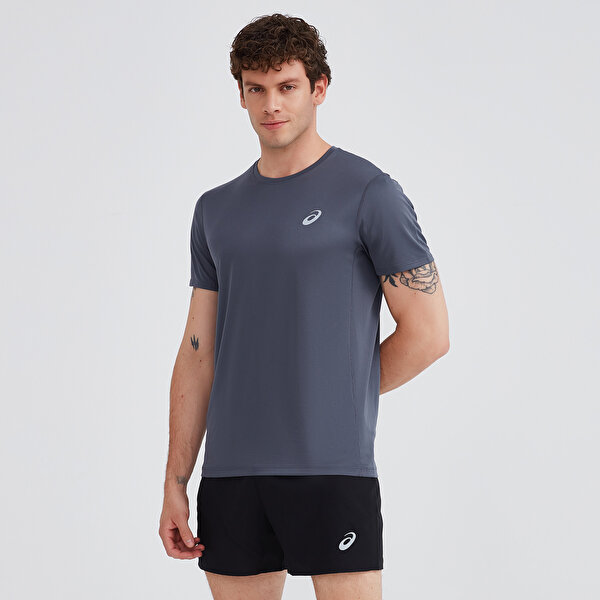 Asics Core Ss Top Erkek Gri Kısa Kollu Tshirt 2011C341-020-2