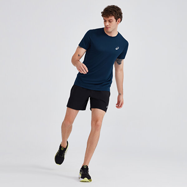 Asics Core Ss Top Erkek Lacivert Kısa Kollu Tshirt 2011C341-401-2