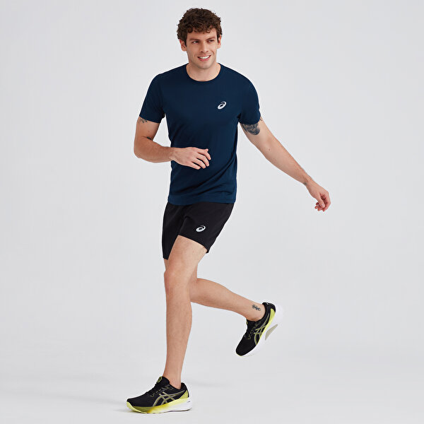 Asics Core Ss Top Erkek Lacivert Kısa Kollu Tshirt 2011C341-401-3