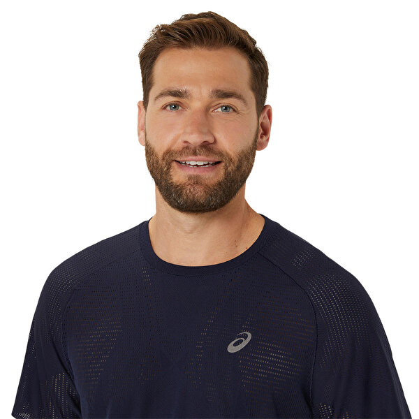 Asics Metarun Ss Top Erkek Lacivert Kısa Kollu Tshirt 2011C986-401-3