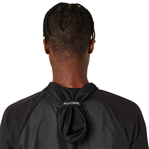 Asics Fujitrail Packable Windbreaker Erkek Black/pure Silver Ceket 2011C991-001-10