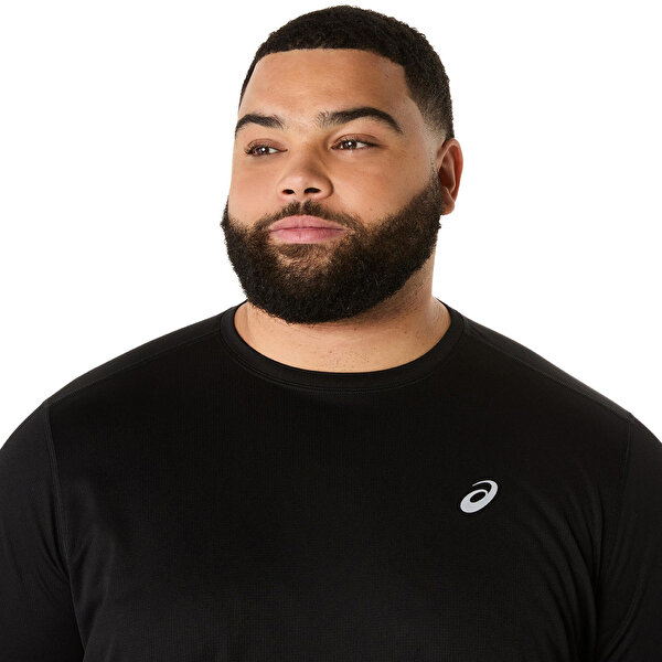 Asics Asics Core Ls Top Erkek Black/pure Silver Uzun Kollu Tshirt 2011D219-001-3