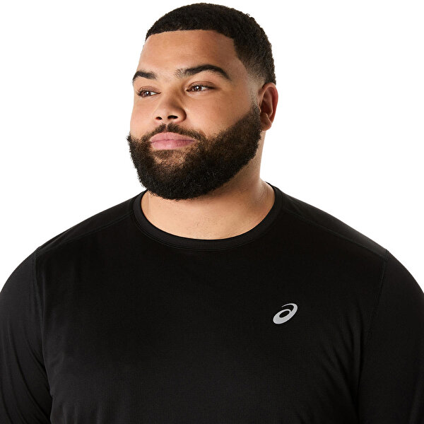 Asics Asics Core Ss Top Erkek Black/pure Silver Kısa Kollu Tshirt 2011D221-001-3