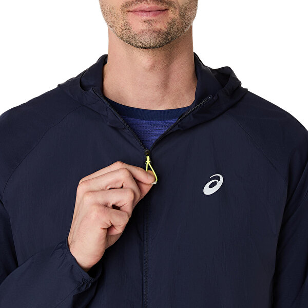 Asics Road Packable Jacket Erkek Lacivert Ceket 2011D084-401-3