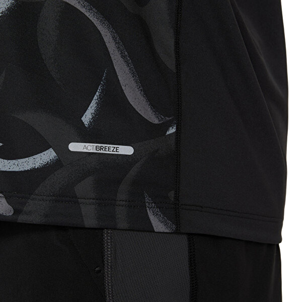 Asics Road All Over Print Singlet Erkek Black/pure Silver Atlet 2011D091-001-3