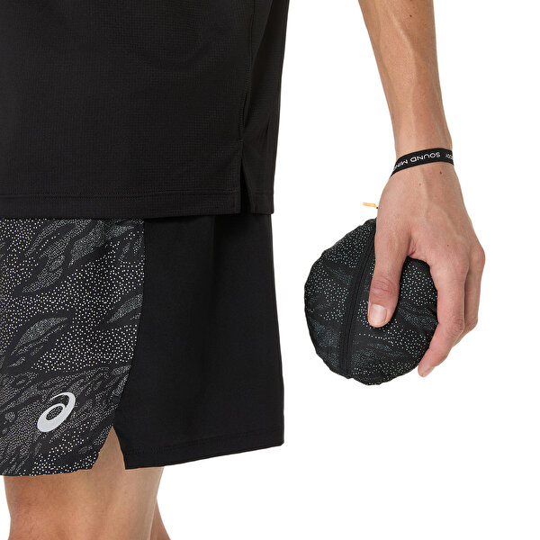 Asics Fujitrail Packable Windbreaker Erkek Siyah Ceket 2011D389-002-9