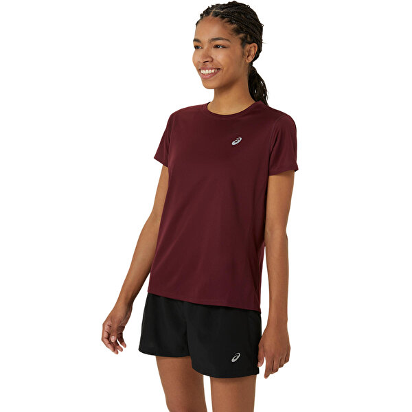 Asics Core Ss Top Kadın Bordo Kısa Kollu Tshirt 2012C335-504-1