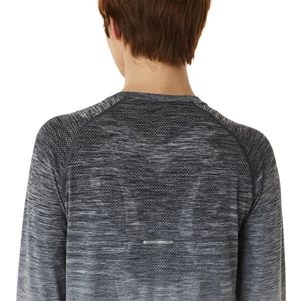 Asics Seamless Ls Top Kadın Gri Siyah Uzun Kollu Tshirt 2012C392-020-5