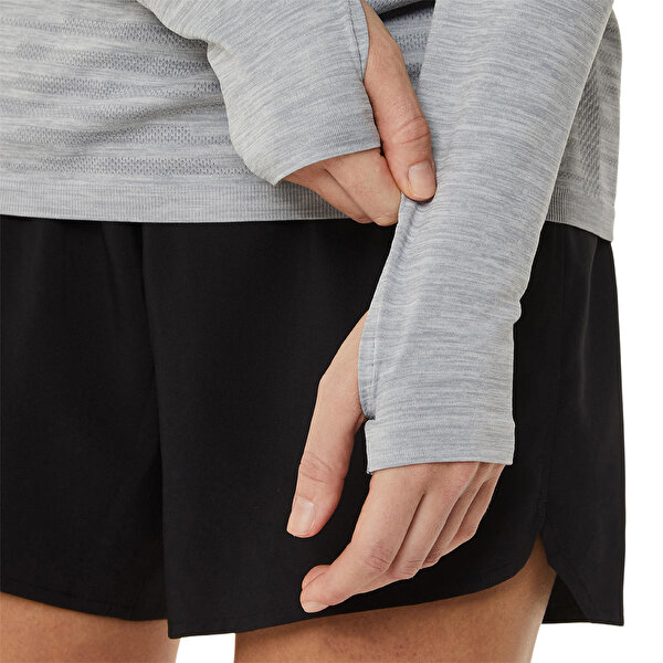 Asics Seamless Ls Top Kadın Gri Siyah Uzun Kollu Tshirt 2012C392-020-7