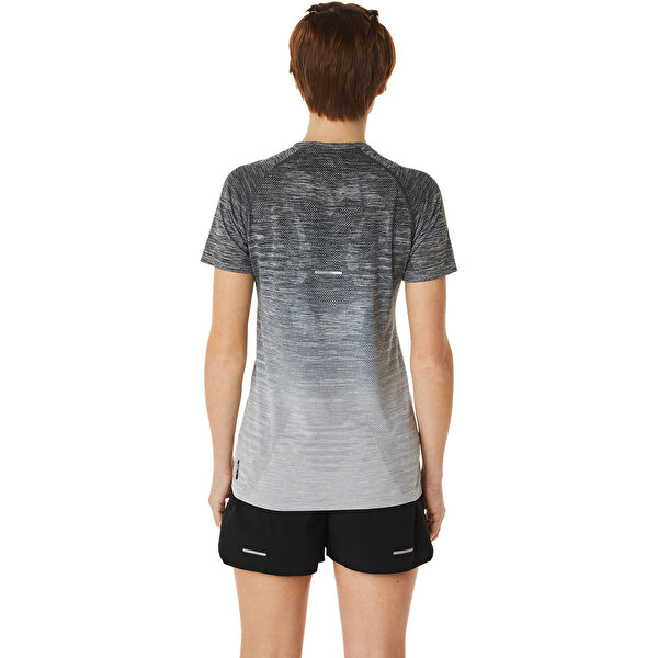 Asics Seamless Ss Top Kadın Gri Siyah Kısa Kollu Tshirt 2012C385-020-2