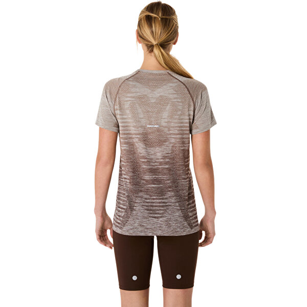 Asics Seamless Ss Top Kadın Gri Kısa Kollu Tshirt 2012C385-022-2