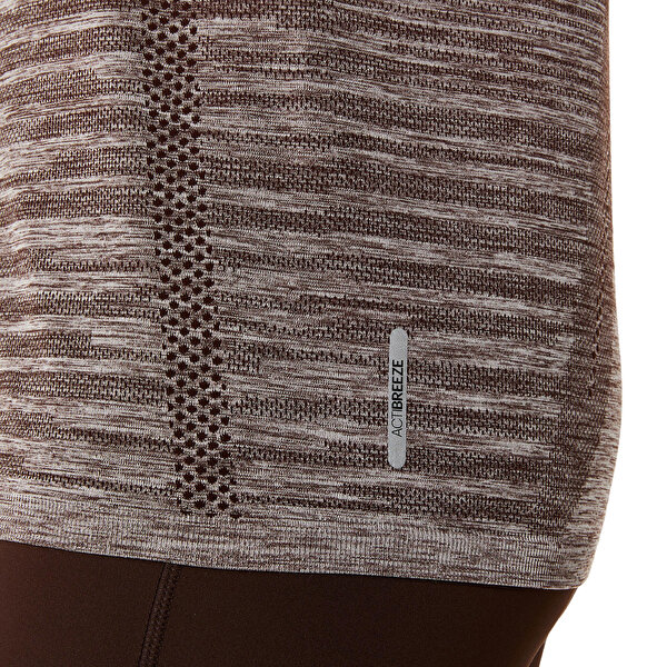 Asics Seamless Ss Top Kadın Gri Kısa Kollu Tshirt 2012C385-022-4