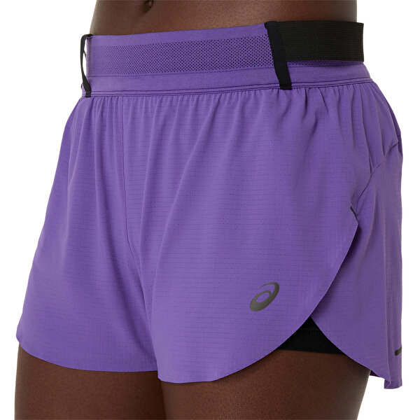 Asics Metarun Split Short Kadın Mor Şort 2012C858-500-3