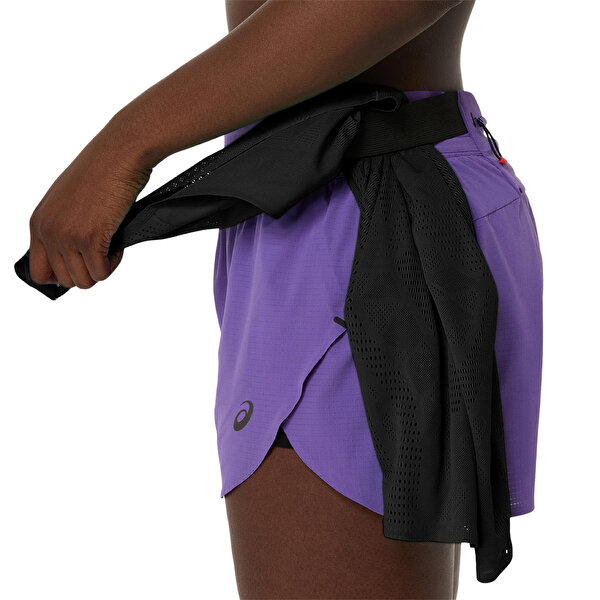 Asics Metarun Split Short Kadın Mor Şort 2012C858-500-4