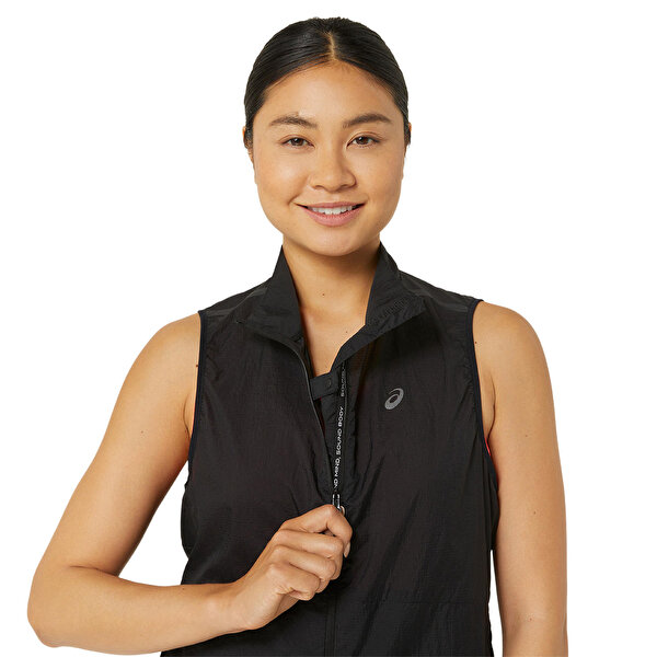 Asics Metarun Packable Gilet Kadın Siyah Yelek 2012C974-001-3