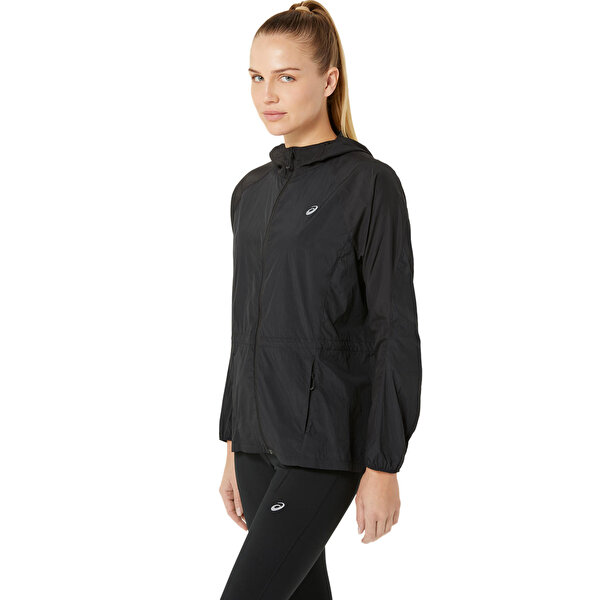 Asics Road Packable Jacket Kadın Siyah Ceket 2012D076-001-1