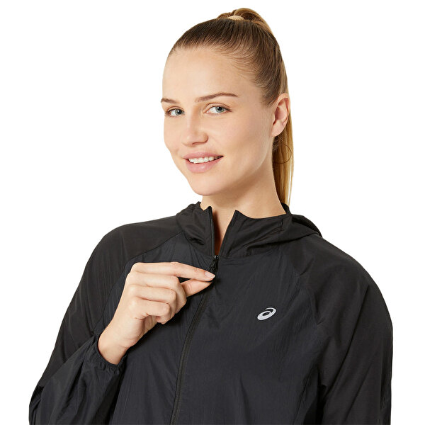 Asics Road Packable Jacket Kadın Siyah Ceket 2012D076-001-3