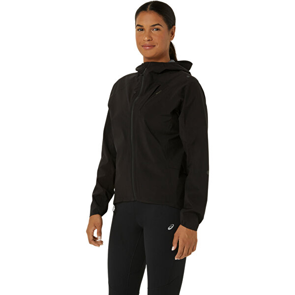 Asics Metarun Waterproof Jacket Kadın Siyah Ceket 2012D092-001-1