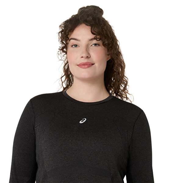 Asics Road Seamless Ls Top Kadın Siyah Tshirt 2012D290-001-3