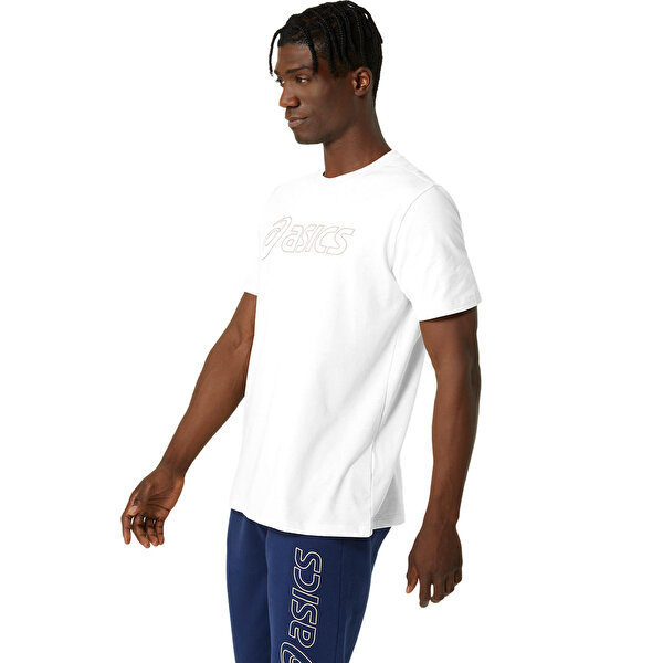Asics Asics Logo Ss Tee Erkek Beyaz Kısa Kollu Tshirt 2031E188-101-1