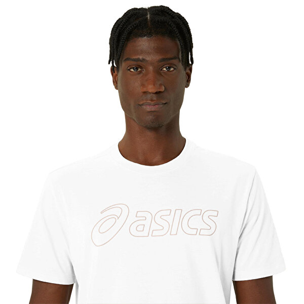 Asics Asics Logo Ss Tee Erkek Beyaz Kısa Kollu Tshirt 2031E188-101-4