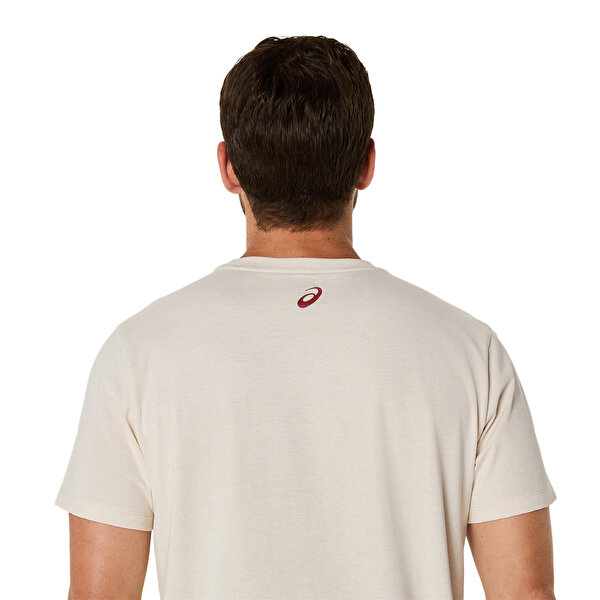 Asics Asics Chest Logo Ss Tee Erkek Krem Beyaz Kısa Kollu Tshirt 2031E659-201-4