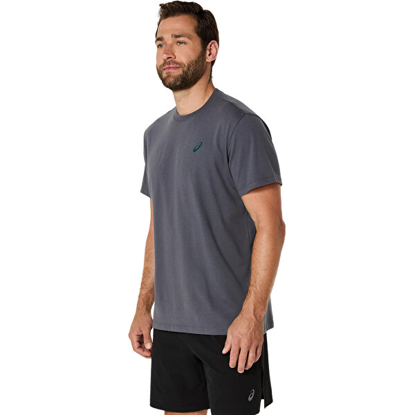 Asics Road Graphic Ss Tee Erkek Siyah Kısa Kollu Tshirt 2031F026-021-1