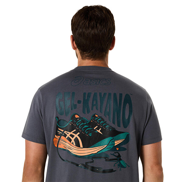 Asics Road Graphic Ss Tee Erkek Siyah Kısa Kollu Tshirt 2031F026-021-4