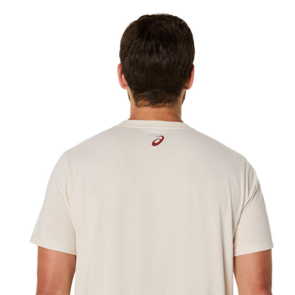 Asics Asics Logo Ss Tee Erkek Krem Kısa Kollu Tshirt 2031E188-201-4