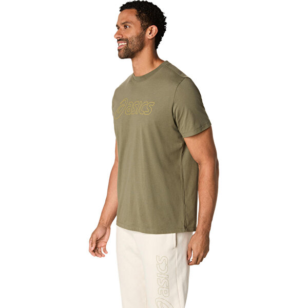 Asics Asics Logo Ss Tee Erkek Krem Kısa Kollu Tshirt 2031E188-304-2