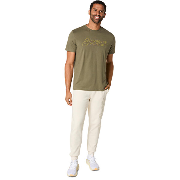 Asics Asics Logo Ss Tee Erkek Krem Kısa Kollu Tshirt 2031E188-304-5