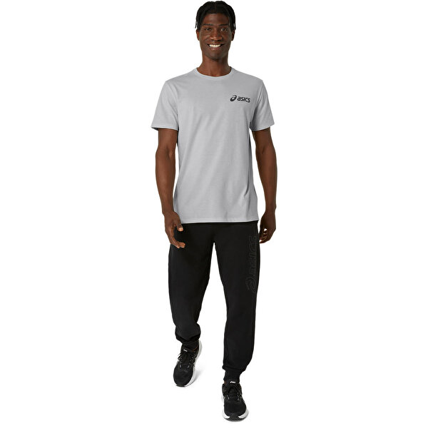 Asics Asics Chest Logo Ss Tee Erkek Gri Siyah Kısa Kollu Tshirt 2031E659-022-5