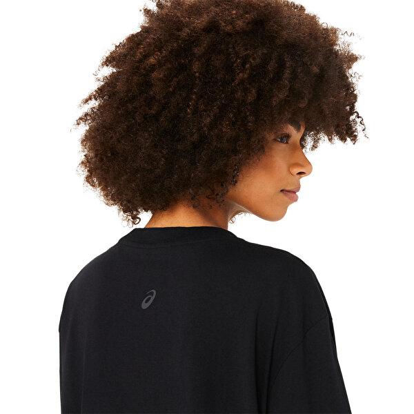 Asics Asics Logo Tee Kadın Siyah Kısa Kollu Tshirt 2032C843-002-4
