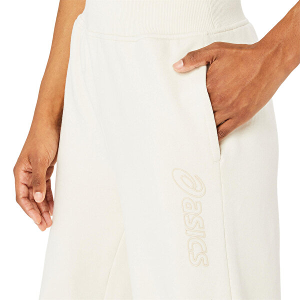 Asics Asics Logo Sweatpant Kadın Bej Eşofman Altı 2032C844-200-3