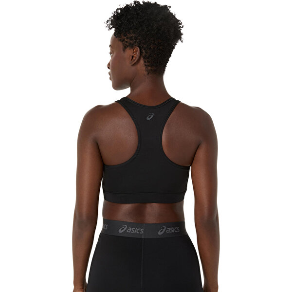 Asics Essential Asics Logo Padless Bra Kadın Black/pure Silver Sporcu Sütyeni 2032D259-001-1