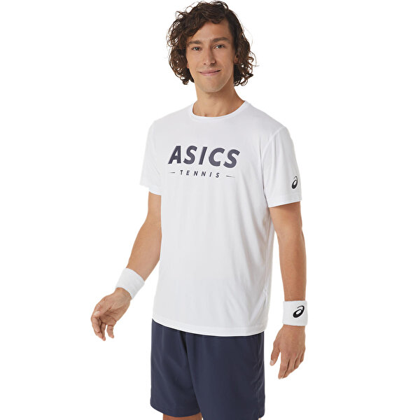 T shirt bianca asics outlet