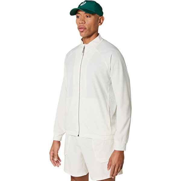 Asics Match Jacket Erkek Krem Ceket 2041A336-125-2