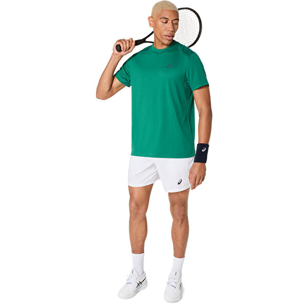Asics Court Ss Top Erkek Yeşil Kısa Kollu Tshirt 2041A339-301-5