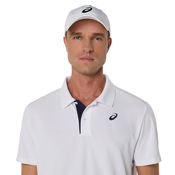 Asics Court Polo Erkek White Traditional Kısa Kollu Tshirt 2041A340-100-3
