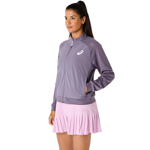 Asics Match Jacket Kadın Dark Purple Ceket 2042A364-500-2