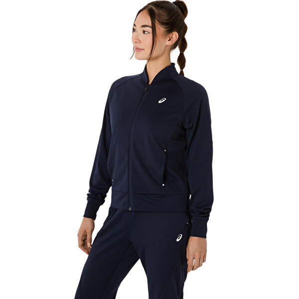 Asics Court Warm-up Jacket Kadın Blue Ceket 2042A374-400-1
