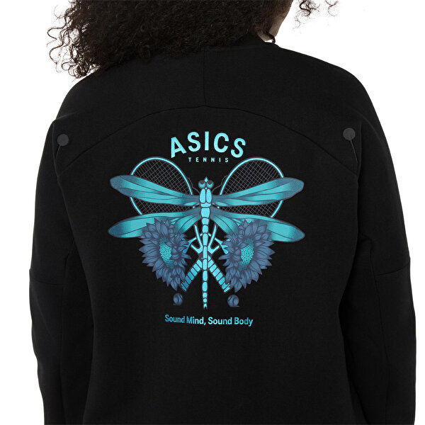 Asics Match Jacket Night Energy Kadın Black/pure Silver Ceket 2042A400-001-3