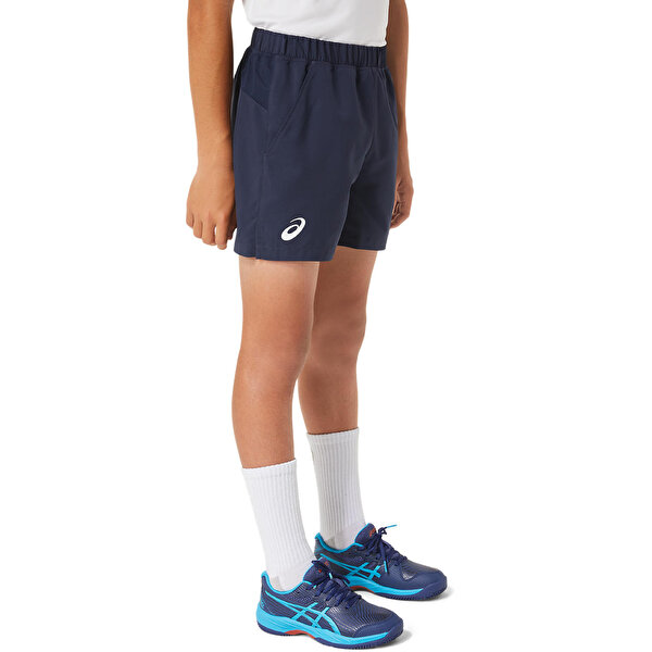 Asics Boys Tennis Short Büyük Unisex Çocuk Lacivert Şort 2044A037-400-1